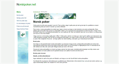 Desktop Screenshot of norskpoker.net
